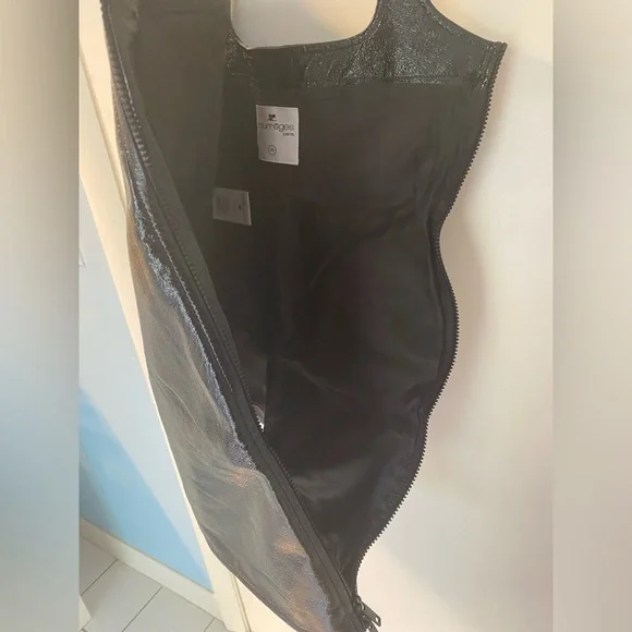 Courreges Re-Edition A-Line Vinyl Mini Dress Size FR 36/US 4 - Picture 9 of 11